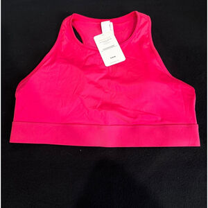 Fabletics Women's trinity high impact Sports Bra, Lipstick Red , XXL